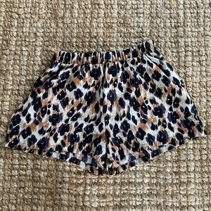 Animal print shorts